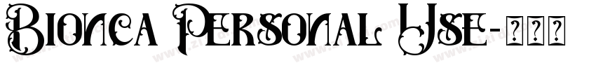 Bionca Personal Use字体转换